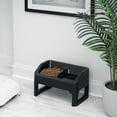 thumbnail image 6 of IRIS Adjustable Elevated Pet Feeder, Black, 2 Pk, 6 of 14