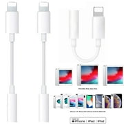 ZOUYUE 3Pack Lightning to 3.5 mm Headphone Jack Adapter Compatible with iPhone 13 12 11 XR XS X 8 7 6 5 iPad iPod