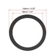 thumbnail image 2 of Unique Bargains Black 4 Inch EVA Foam Audio Speaker Edge Surround Rings Replacement Parts for Speaker Repair 2Pcs, 2 of 3