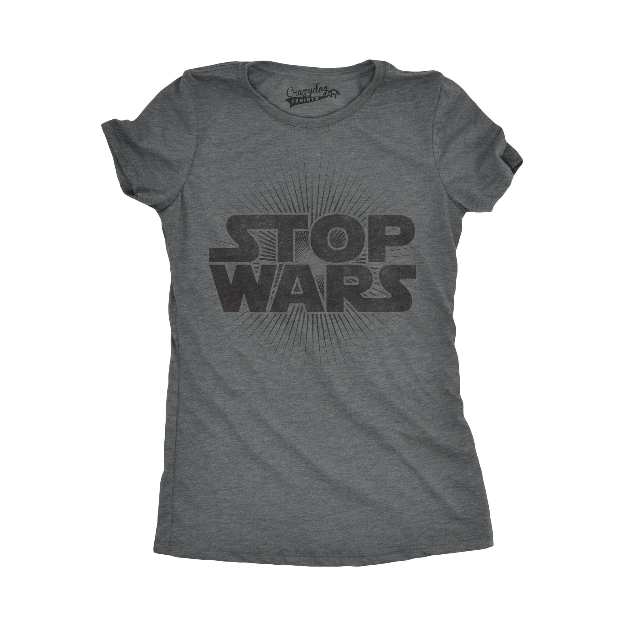 Womens Stop Wars Cool Vintage Space Rebels Funny USA Peace T shirt