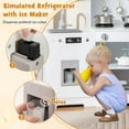 thumbnail image 6 of Costway Pretend Play Kitchen for Kids Toddler Aged 3+ Wooden Toy Set with Range Hood White, 6 of 10