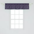 thumbnail image 2 of Ambesonne Floral Window Valance, Bell Flowers Ears of Wheat, 54" X 12", Dark Purple Mint Green, 2 of 3