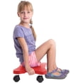 thumbnail image 2 of Fun and Function Scooterboard with Handles for Kids with Gross Motor Skill Development & Motor Planning, Can Help Improve Balance, Posture and Coordination- Red Size Large 16"L x 12"W, Weighs 2.4 lbs, 2 of 3