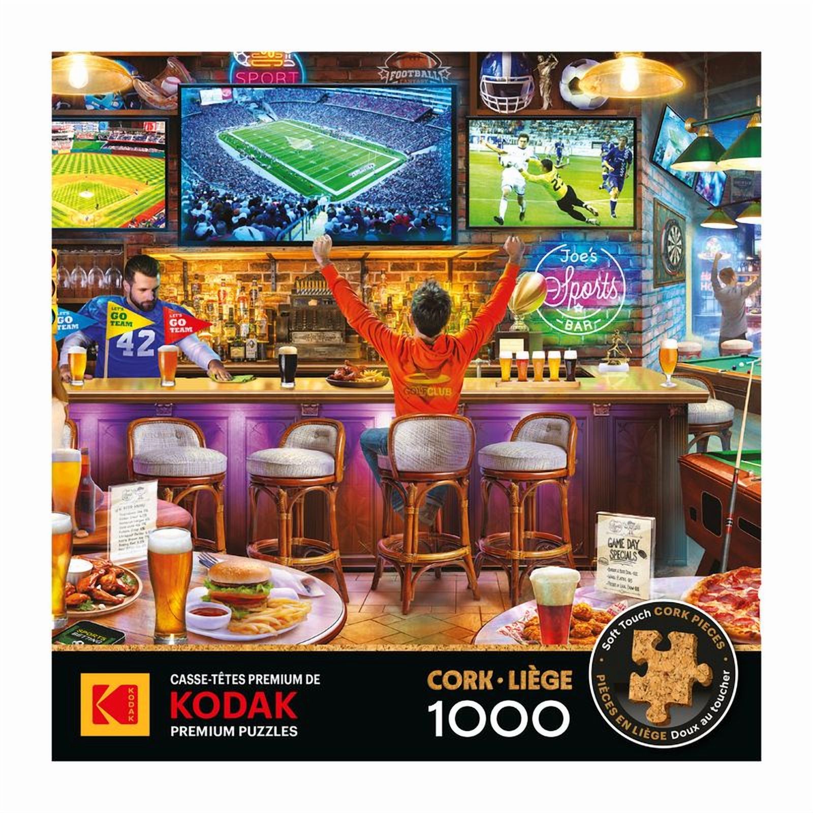 Kodak cork 1000pc - sports bar