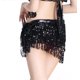 thumbnail image 3 of Falda con borlas para danza del vientre para mujer, atuendos de actuación, ropa de festival, falda con borlas para danza del vientre, falda con lentejuelas estilo bohemio, disfraz rave para, 3 of 6