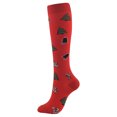thumbnail image 1 of Chaussettes de Sport en Coton pour Femmes Motif de Noël, 1 of 2