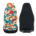 thumbnail image 4 of Uorisanigo Front Seat Covers, Car Seat Covers for Front Seats, Soft Colorful Flowers Print Cover for Cars, Washable Seats Cover Universal Fit for Most Cars SUV Trucks (2 Pieces), 4 of 7