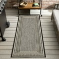 thumbnail image 3 of Mohawk Home Islamorada Stripe Outdoor Area Rug, Dark Grey, 2' 6" x 6', 3 of 9