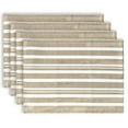 thumbnail image 1 of Fabstyles Broadway Stripe Cotton Placemats Set of 4 Machine Washable Heavyweight Table Mats Perfect for The Kitchen and Dining Table or Outdoor Tables, 1 of 5