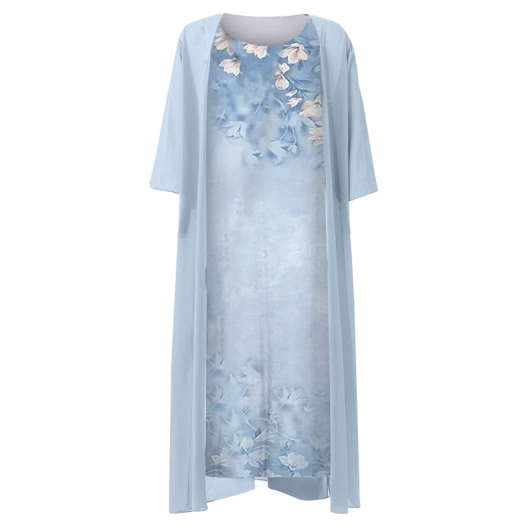 chinese dress ladies PRETTYGARDEN Women's Summer Maxi Dress Casual Wrap Floral Boho Short S