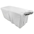 thumbnail image 2 of Jupe de Table en Lin pour Massage, Blanc, Microfibre, Jupe de Table, 2 of 5