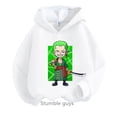 thumbnail image 5 of Sudadera con capucha de Anime One Pieces, ropa para niños, ropa para primavera y otoño para niñas, sudadera con dibujos animados de Luffy Zoro, traje para adolescentes, camisetas con capucha de Sonic, 5 of 5