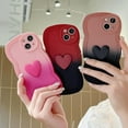 thumbnail image 5 of Designed for iPhone Case,Mixed Color Water Wave Frame with 3D Love Heart Camera Lens Protection Shockproof Protective Cover Phone Case (iPhone 12 Pro,Grey), 5 of 7