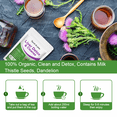 thumbnail image 3 of (2 PACK)Liver Detox Tea - 60 Bags Herbal Tea for Liver Health Support Cleanse - With Milk Thistle, Turmeric & Fennel Orangic, 3 of 5