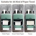 thumbnail image 2 of Toilet Paper Storage Box with Drawer Punching Free Installation Tissue Box for Roll Toilet Paper or Draw Paper (Green), 2 of 4
