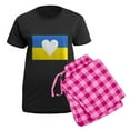 thumbnail image 5 of CafePress - Ukraine Heart Pajamas - Women's Short Sleeve Print T-Shirt and Pants Dark Cotton Pajama Set, 5 of 7