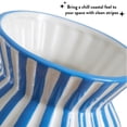 thumbnail image 4 of Mainstays Blue and White Striped Ceramic Vase, 4 of 7