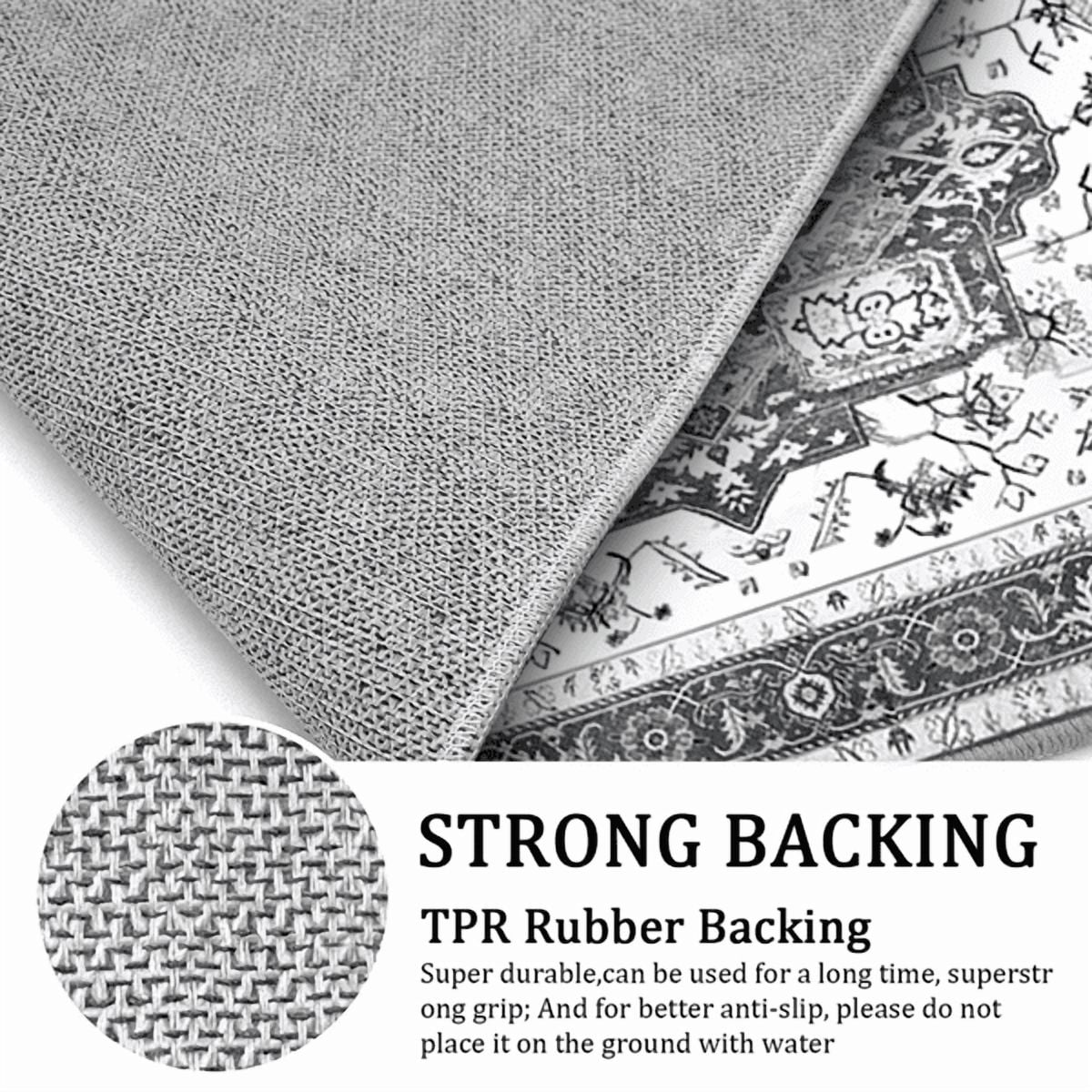 3 Piece Farmhouse Kitchen Rugs Sets with Runner, Non-Slip Washable Floor Mats, Indoor Accent Rugs for Kitchen, Laundry Room, Hallway