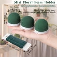 thumbnail image 2 of 24 Pcs Mini Floral Foam Holder Round Floral Foam with Green Arrangement Wire Arrangement Supplies for Table Wedding Wine Bottle Decor$$Art & Craft, 2 of 7