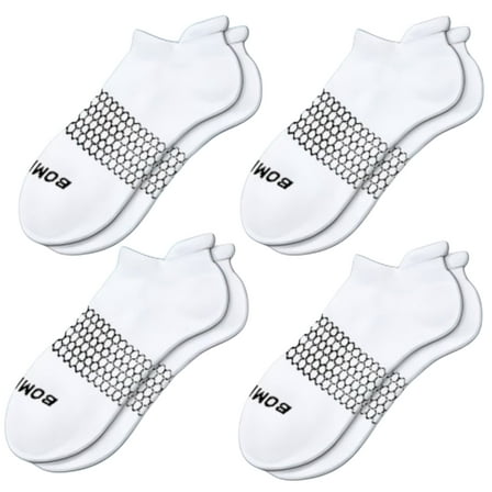 BOMBAS Originals Ankle Socks White Large 4 Pack