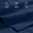 thumbnail image 6 of Bare Home Organic Flannel Sheet Set - 100% Organic Cotton - Deep Pocket - 4-Pieces - Queen, Dark Blue, 6 of 10