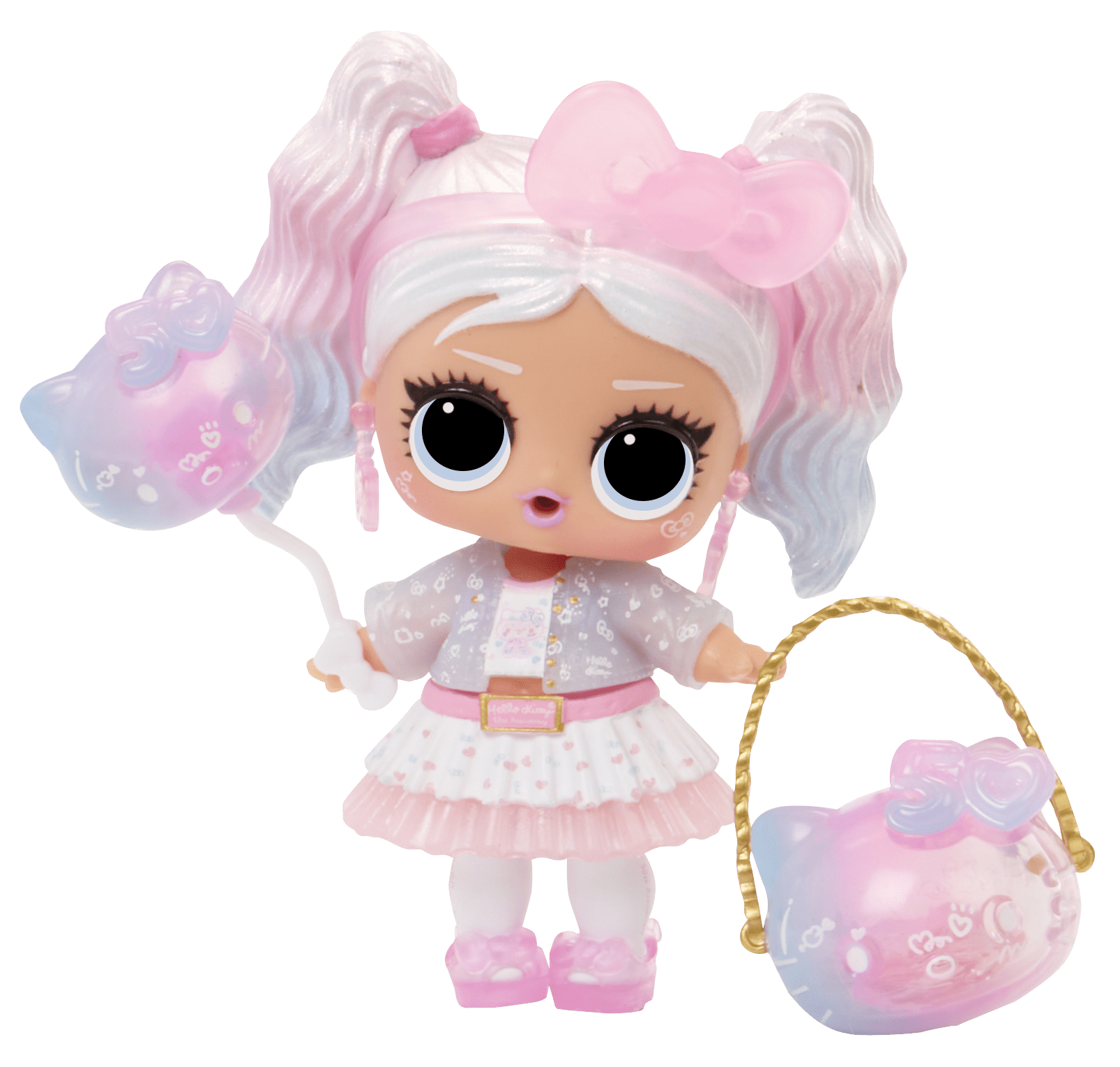 LOL Surprise Loves Hello Kitty Tots Collectible Doll, 7 Surprises, 50th Anniversary, Age 3+  (图5)