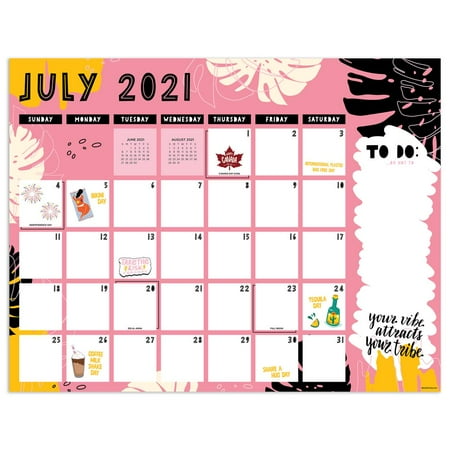 Academic Year July 2021 - June 2022 Girlfriends Large Desk Pad Monthly Blotter Calendar | Walmart Canada