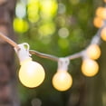 thumbnail image 1 of Outdoor String Lights Globe String Lights 1.5 in. E12 Bulbs 25 ft. White Wire C7 Strand Pearl, 1 of 3