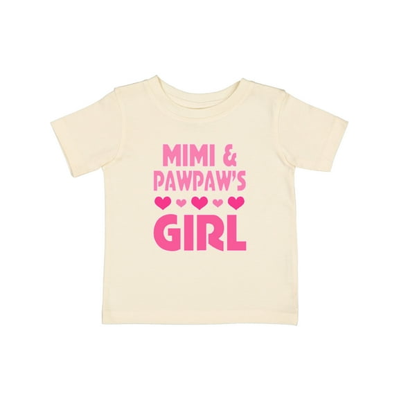 Inktastic Mimi and Pawpaw Girl Granddaughter Valentine Girls Baby T-Shirt