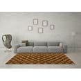 thumbnail image 3 of Ahgly Company Indoor Rectangle Abstract Orange Modern Area Rugs, 4' x 6', 3 of 4