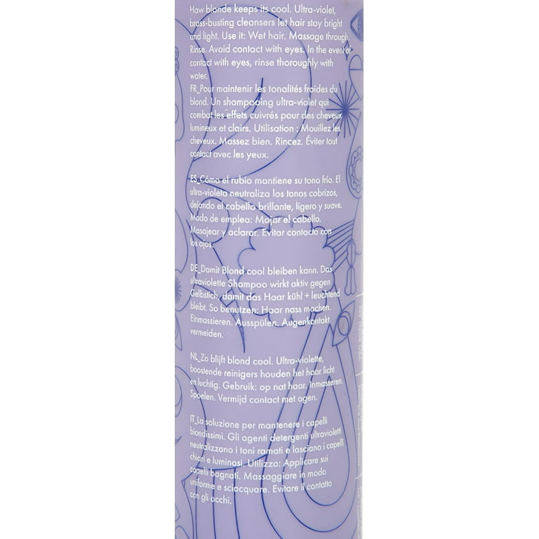 Amika Bust Your Brass Cool Blonde Hair Treatment Shampoo for