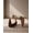 Walnut Brown, Smoked Glass 35.82 in, variant on ODUSE-DAILY Triangle Glass Coffee Table, Walnut Brown, Smoked Glass, 35.82 in