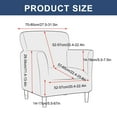 thumbnail image 6 of BH-JJSMGS Mid Century Modern Accent Chair Cover Jacquard Armchair Slipcover Soft Armchair Sofa Covers Removable Washable Chair Covers with Arms Furniture Protector for Living Room, 6 of 7