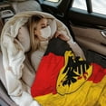thumbnail image 5 of Throw Blanket German Flag Art Soft Cozy Fleece Flannel Blanket Home Decor for Couch Sofa Bed 50"x40", 5 of 7