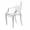 Herwey Chaise de Maison de Poupée en Plastique, Fauteuil de Maison de Poupée, Fauteuil Miniature Chaise en Plastique Modèle de Mobilier pour 1/6 Accessoires de Maison de Poupée
