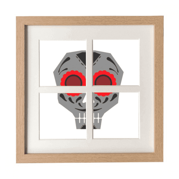 Red Eyes l Mexico National Culture Illustration Frame Wall Tabletop Display 4 Openings Picture