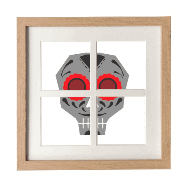 Red Eyes l Mexico National Culture Illustration Frame Wall Tabletop Display 4 Openings Picture