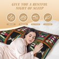 thumbnail image 3 of Body Pillow Cover - Soft Body Pillow Pillowcase, bookshelves vintage print Breathable Long Body Pillow Case Cover with Invisible Zipper 20x60in, 3 of 5