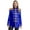 Royal Blue, variant on iEFiEL Womens SGT Sergeant Pepper Budget Jacket Hippy Medieval Shiny Satin Jackets Cosplay Costume Red L