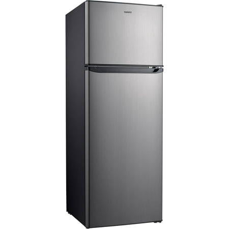 Galanz 12 Cu Ft Top Freezer Refrigerator  Frost Free  Stainless Look