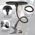 thumbnail image 4 of Car Adjustable Food Tray, 360° Anti-Slip Swivel Vehicle Snacks Drink Cup Storage Eating Table, 8.7 Inch Diameter Clip Type Automotive Dining Universal for Truck SUV Sedan -, 4 of 6