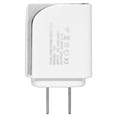 thumbnail image 2 of Universal 2 In 1 Dual USB Ports Travel Charger Adapter With 5 Ft Type-C USB Cable White, 2 of 4