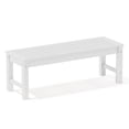 thumbnail image 7 of kaleemen 2-Person Outdoor Bench,Weatherproof Poly Lumber Patio Backless Bench for Yard, Porch and Park, White, 7 of 7