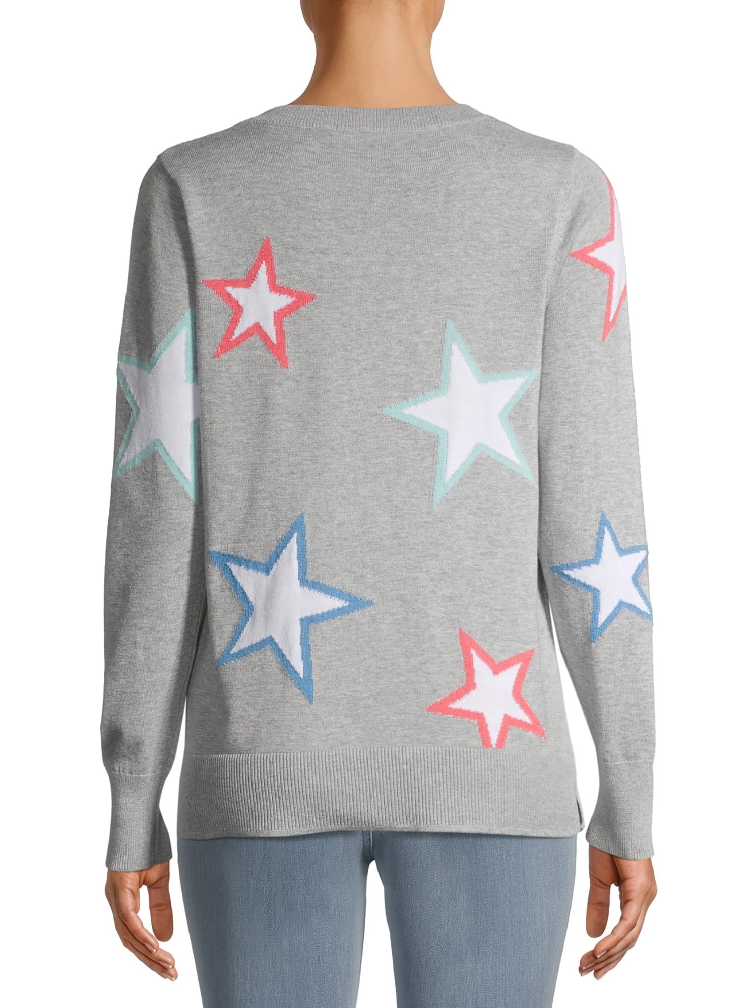 Time and Tru Women's Star Sweater 
