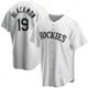 thumbnail image 1 of Nueva Camiseta De Béisbol Cardigan Tigers Baseball #19 Blackon Summer Sportswear White-Xl(48), 1 of 2