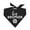 Black, variant on Big Brother Heart Paw Triangle Dog Bandana