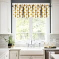 thumbnail image 2 of Mid Century Window Valance,Drop Shapes Abstract Triangular Retro Printed Pattern Curtain Valance for Kitchen Bedroom Decor with Rod Pocket W54xL18in, 2 of 5
