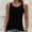 Black, variant on Tops for Women Trendy Pink Sleeveless Crew Neck Solid Cami Tank Tops Camisole L