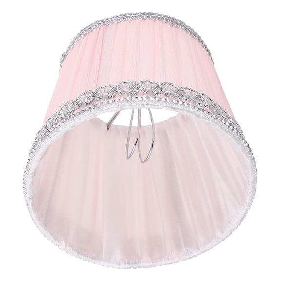 UPOUART Lamp Shade Covers Fabric Pleated Lampshade Diffuse Lighting Pink 1 Piece