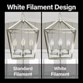 Feit White Filament B10 E12 (Candelabra) Filament LED Bulb Daylight 100